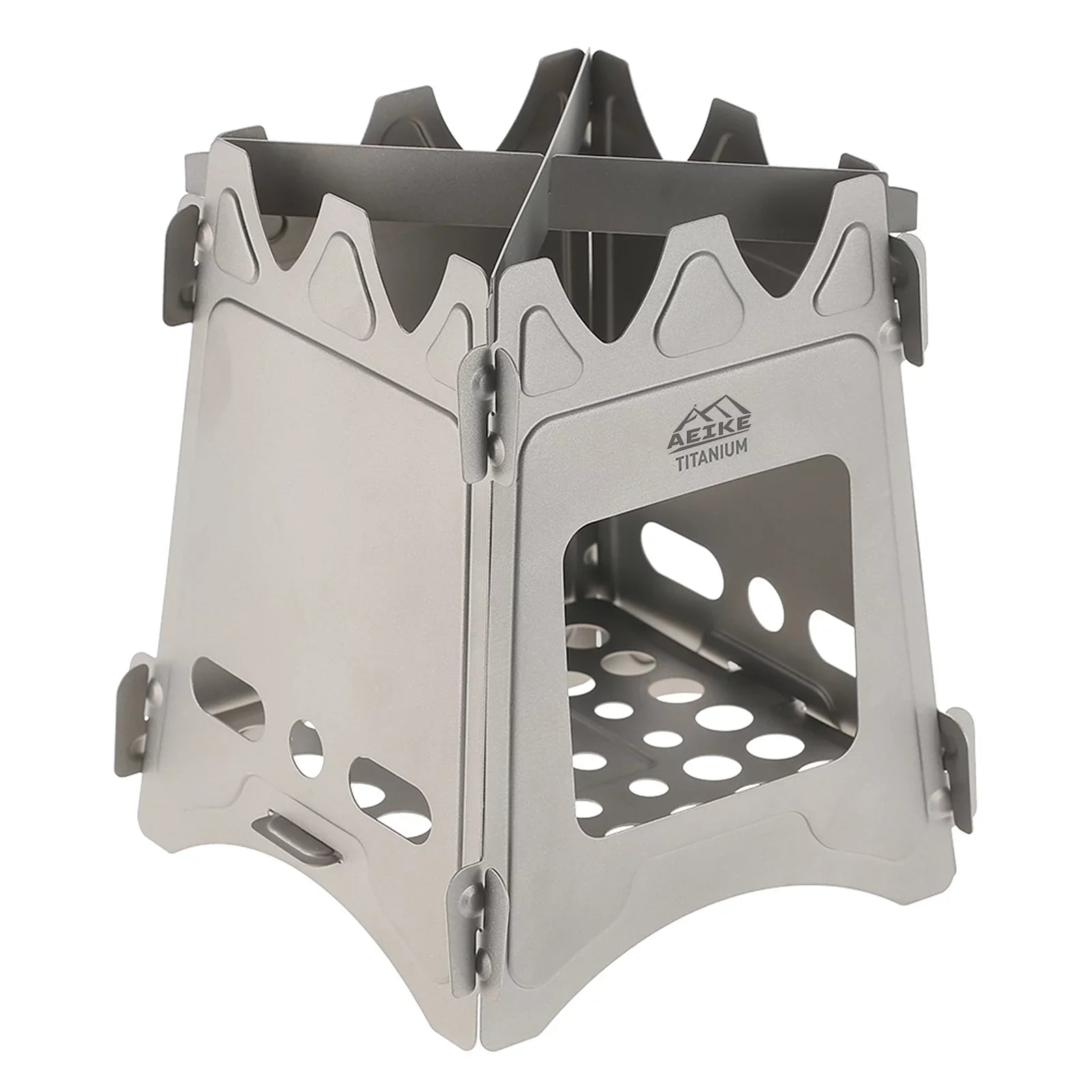 Aeike Camping Wood Stove Portable Folding Lightweight Wood Burning Backpacking Stove for Survival Cooking Picnic