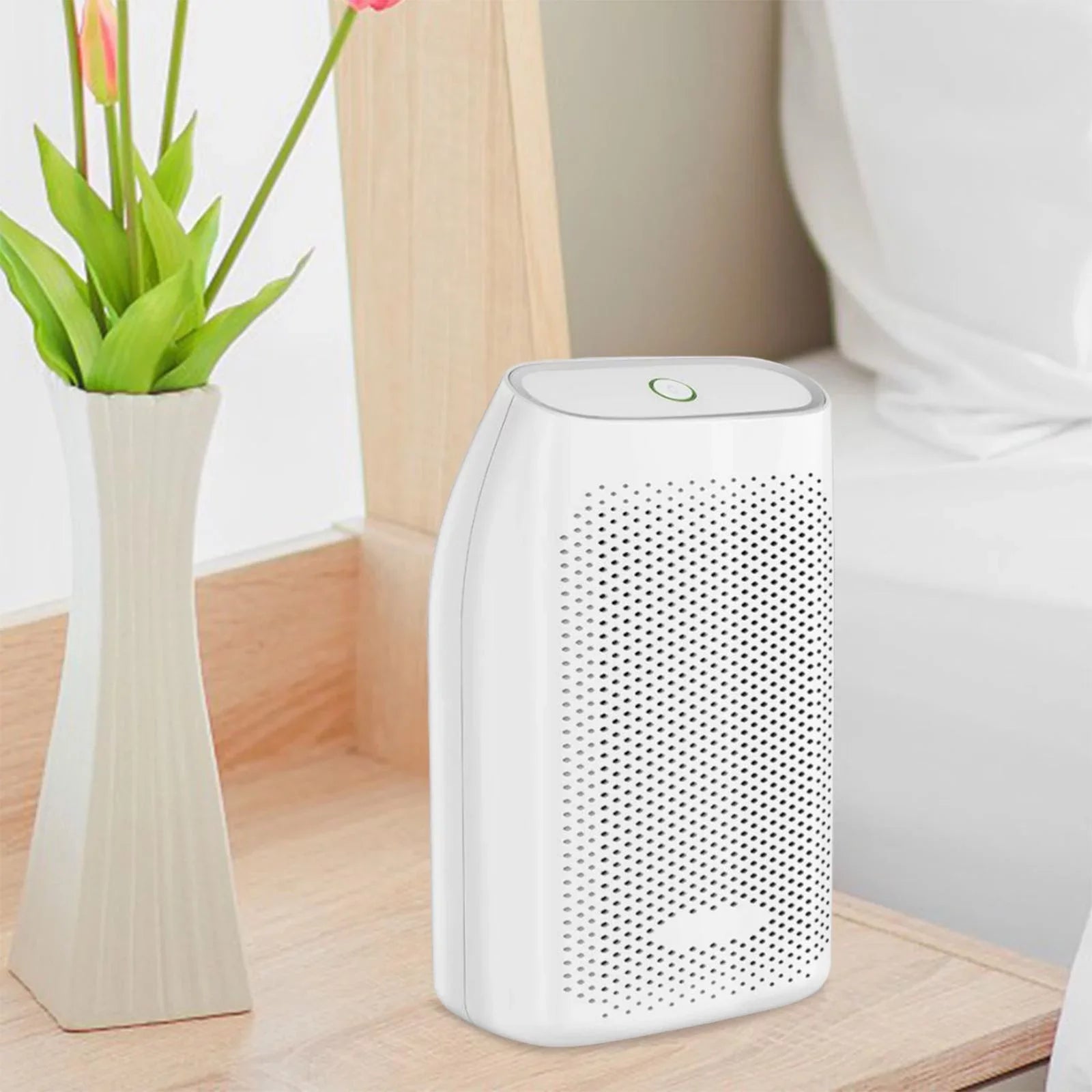 Small Dehumidifier 700ml  For Basement Closet Wardrobe With Semiconductor Technology For Damp Air, , Moisture Energy Efficient Quiet