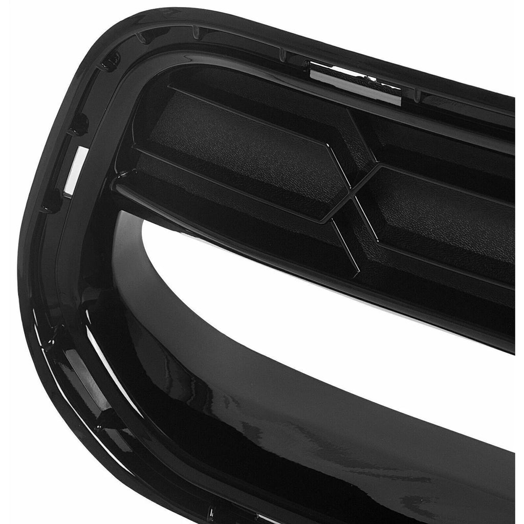 Teledu For 14-19 Chevrolet Corvette  No Camera |  Glossy Black Front Bumper Grille