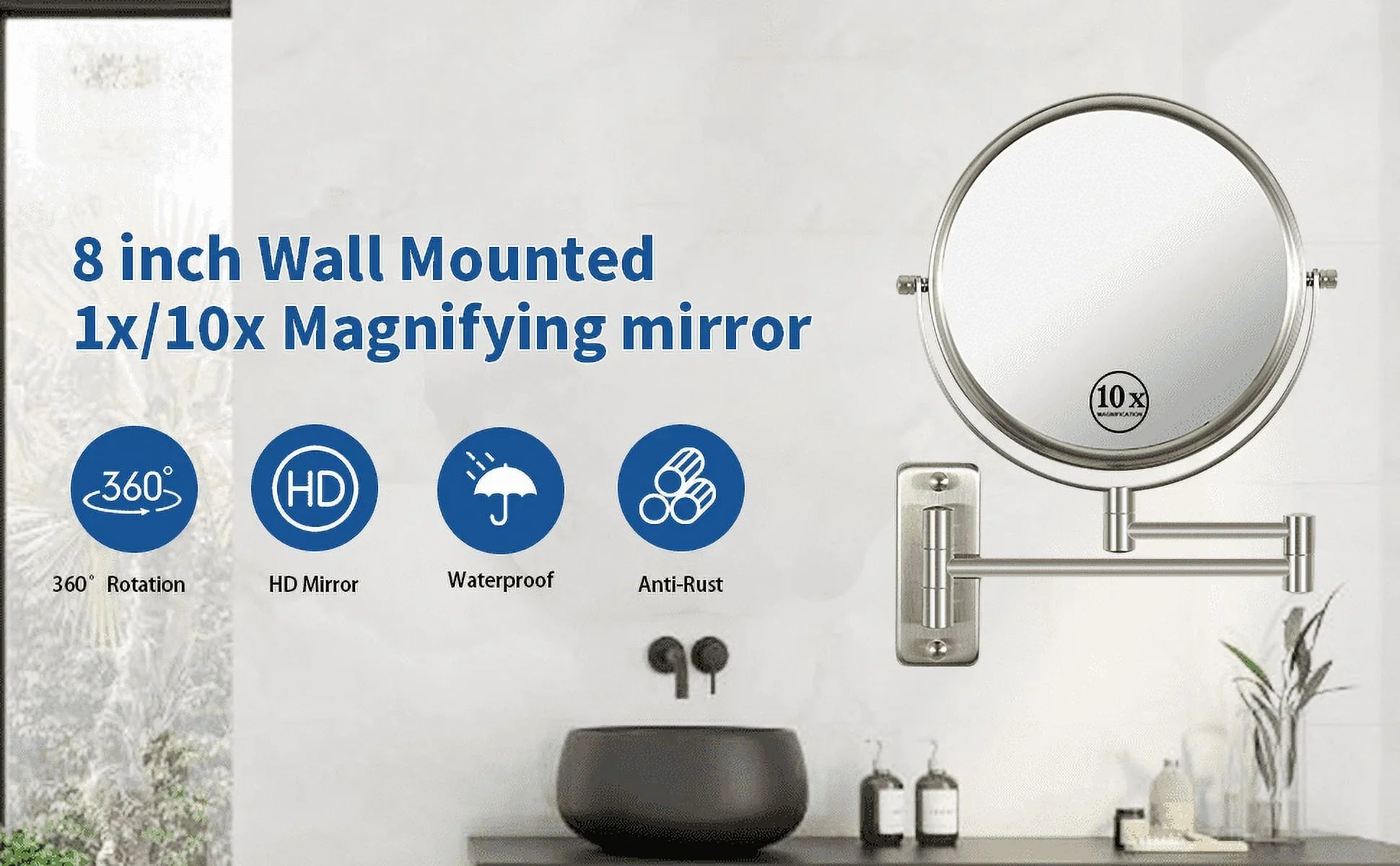Wall Mounted Makeup Vanity Mirror - 3.0 - Illuminate Beauty