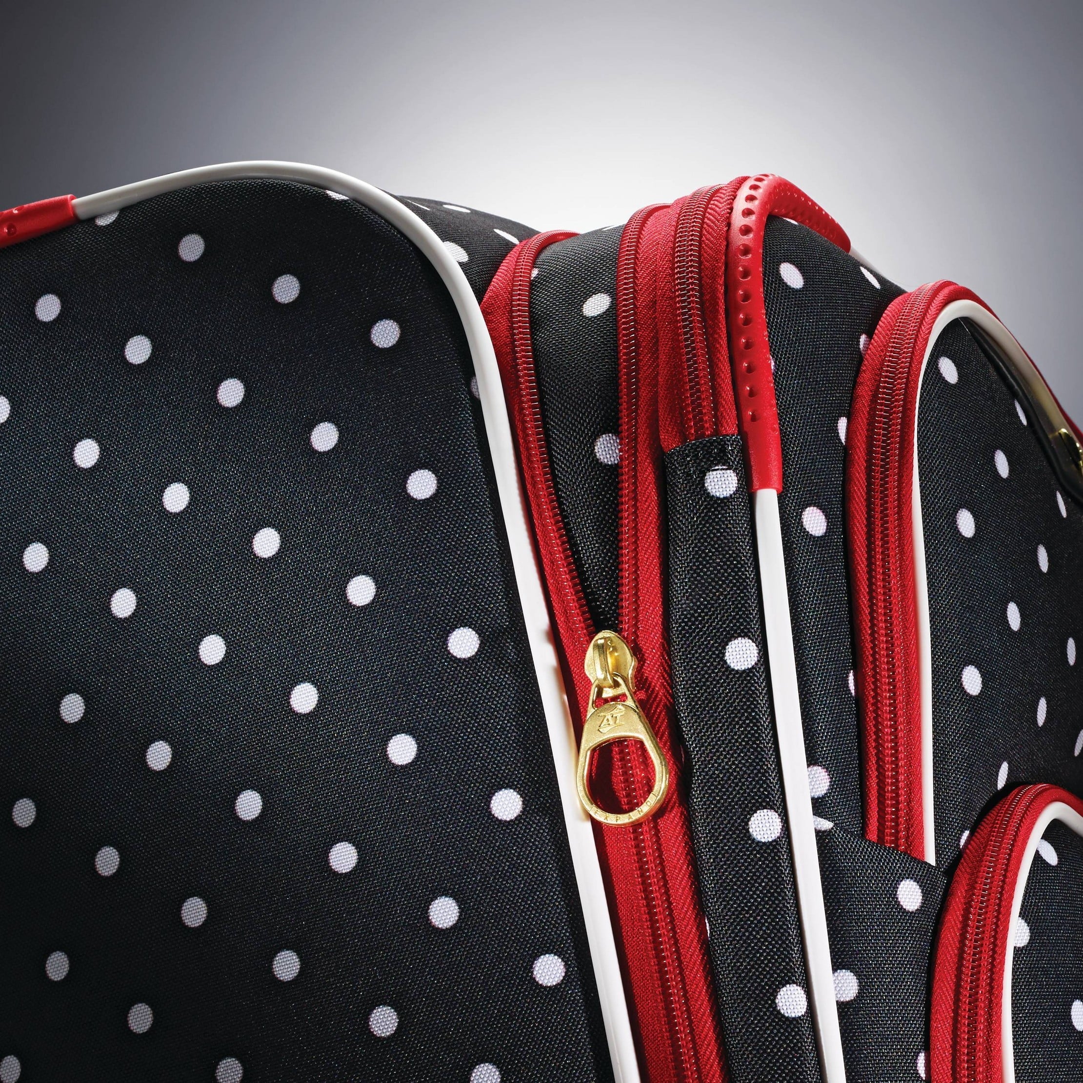 Minnie Mouse Red Bow Softside Carry On Spinner Suitcase