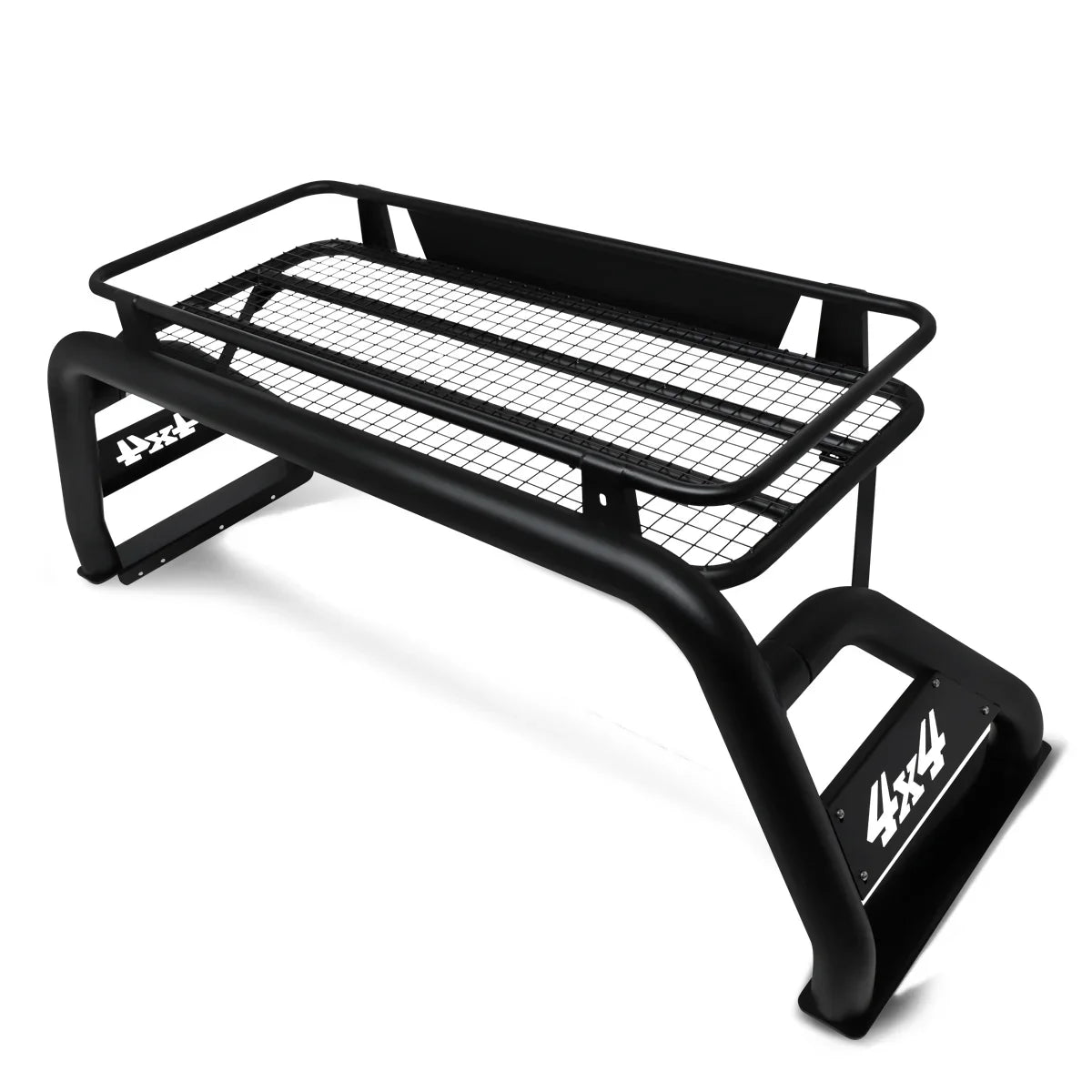 Motoring -001 For 2007 to 2018 Toyota Tundra Styleside Truck Bed Heavy Duty Aluminum Roll Bar + Roof Cargo Rack Bracket Carrier 08 09 10 11 12 13 14 15 16 17
