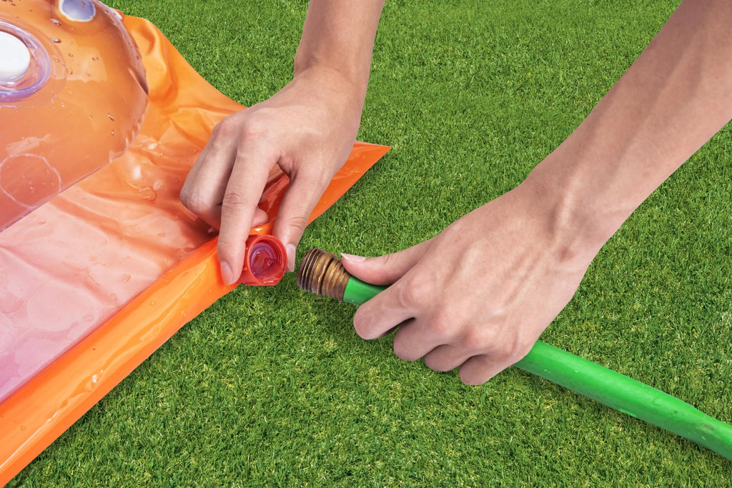 ! Blobzter Water-Filled Splash Pad 15’ Multicolor Slide