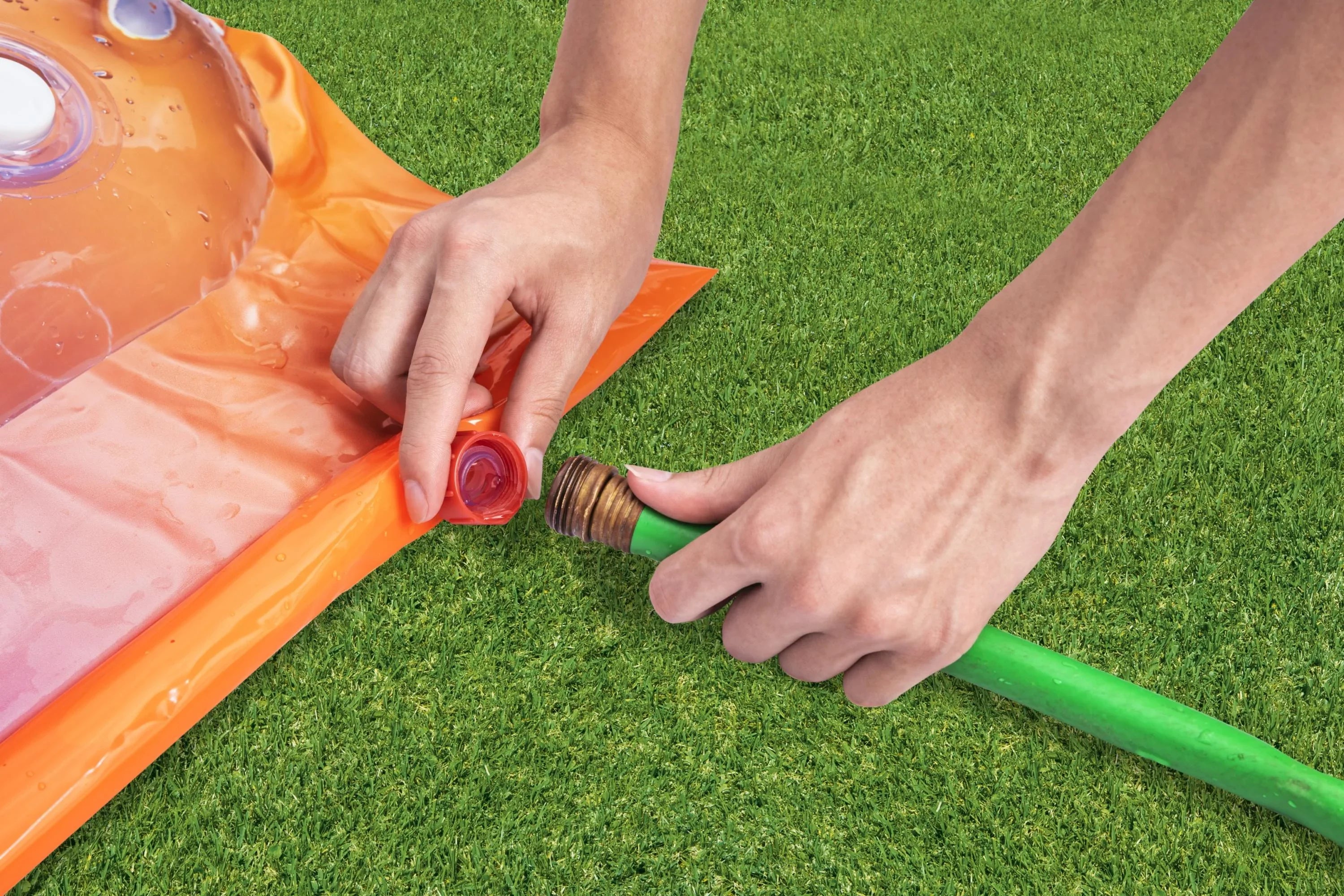 ! Blobzter Water-Filled Splash Pad 15’ Multicolor Slide