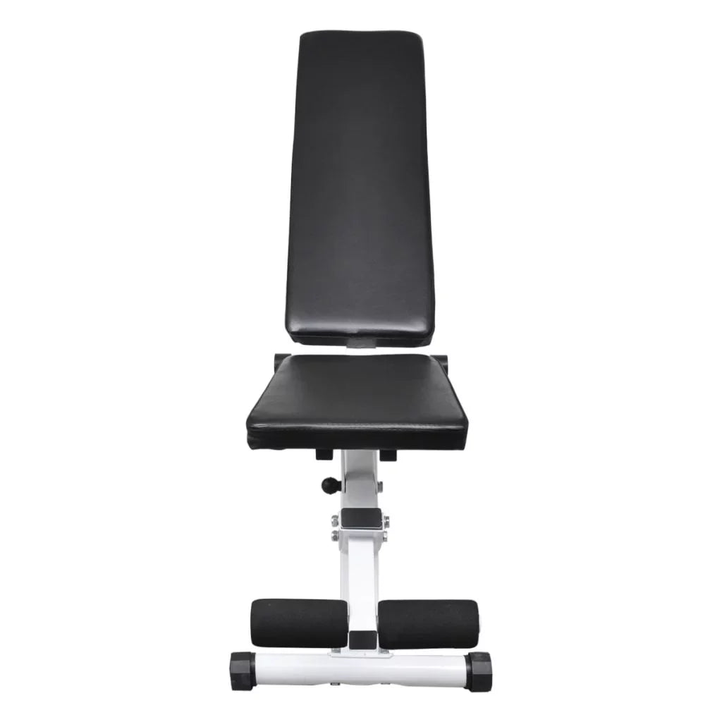 moobody Fitness Utility Bench Backrest Adjustable Padded Cushion Full Body Workout Strength Training Bench Exercise Equipment for Home Gym, Weight Lifting 52 x 16 x 19 Inches