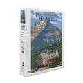Waterton National Park, Canada, Prince of Wales Hotel (1000 Piece Puzzle, Size 19x27, Challenging Jigsaw Puzzle for Adults and Family, Made in )