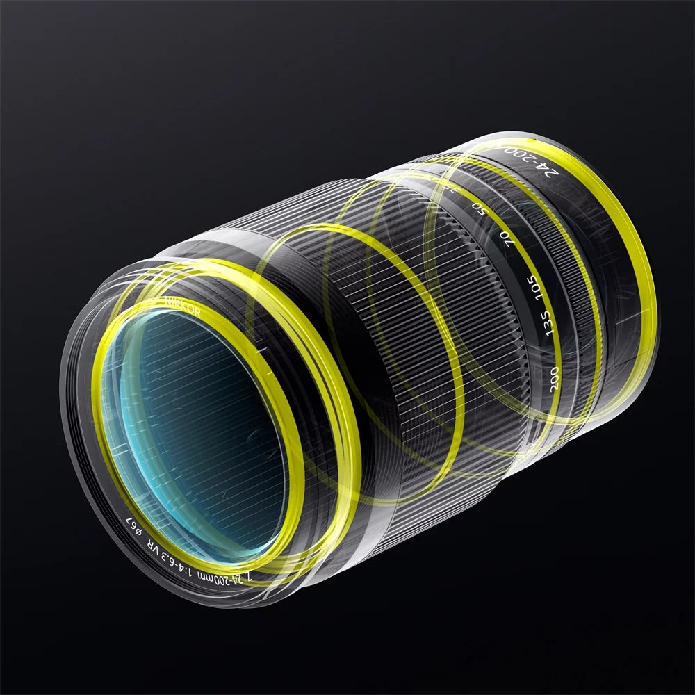 Nikon 20092   24-200mm f/4-6.3  Lens Telephoto Zoom for  Mount Cameras Bundle with 7   Enhanced Protection Pack