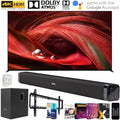 Sony  85"  4K Ultra  Full Array  Smart  (2021 Model) with Deco Gear Soundbar and Subwoofer Bundle Plus Complete Mounting and Streaming Kit for  Series ()