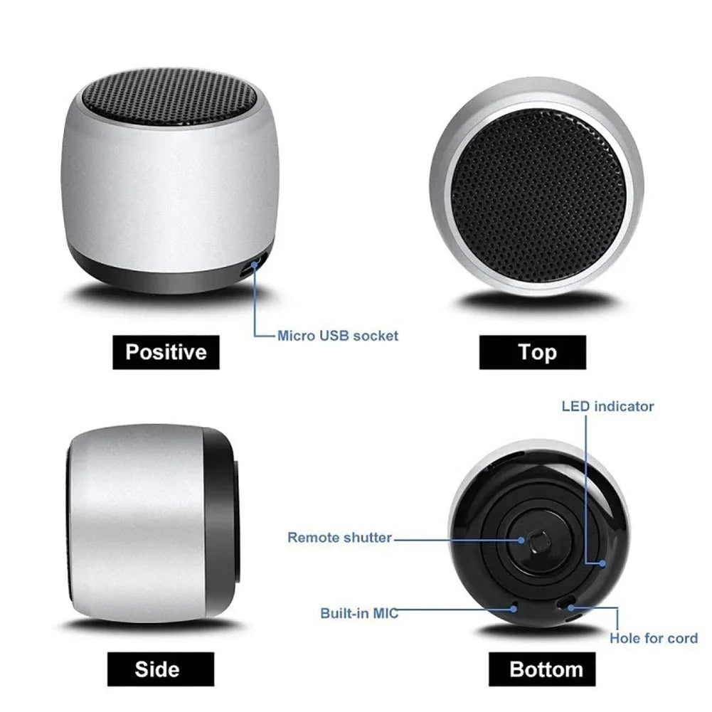 For   10s 10.1/ 10.4 - Wireless Speaker Mini Hands-free Microphone Audio Multimedia Rechargeable