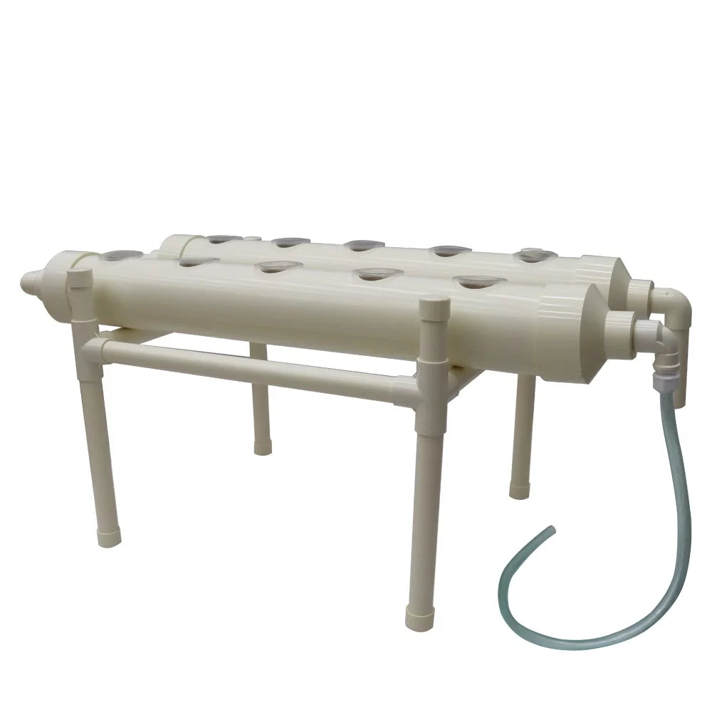 Hydroponic Gardening Planting System 10 Plant Website Growth Kit with Two Tubes and One Floor