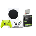 Microsoft Xbox Series  512GB Digital Console with Extra Wireless Controller - Electric Volt - Powerpack Battery/Charge Cable Bundle with Microfiber Cleaning Cloth