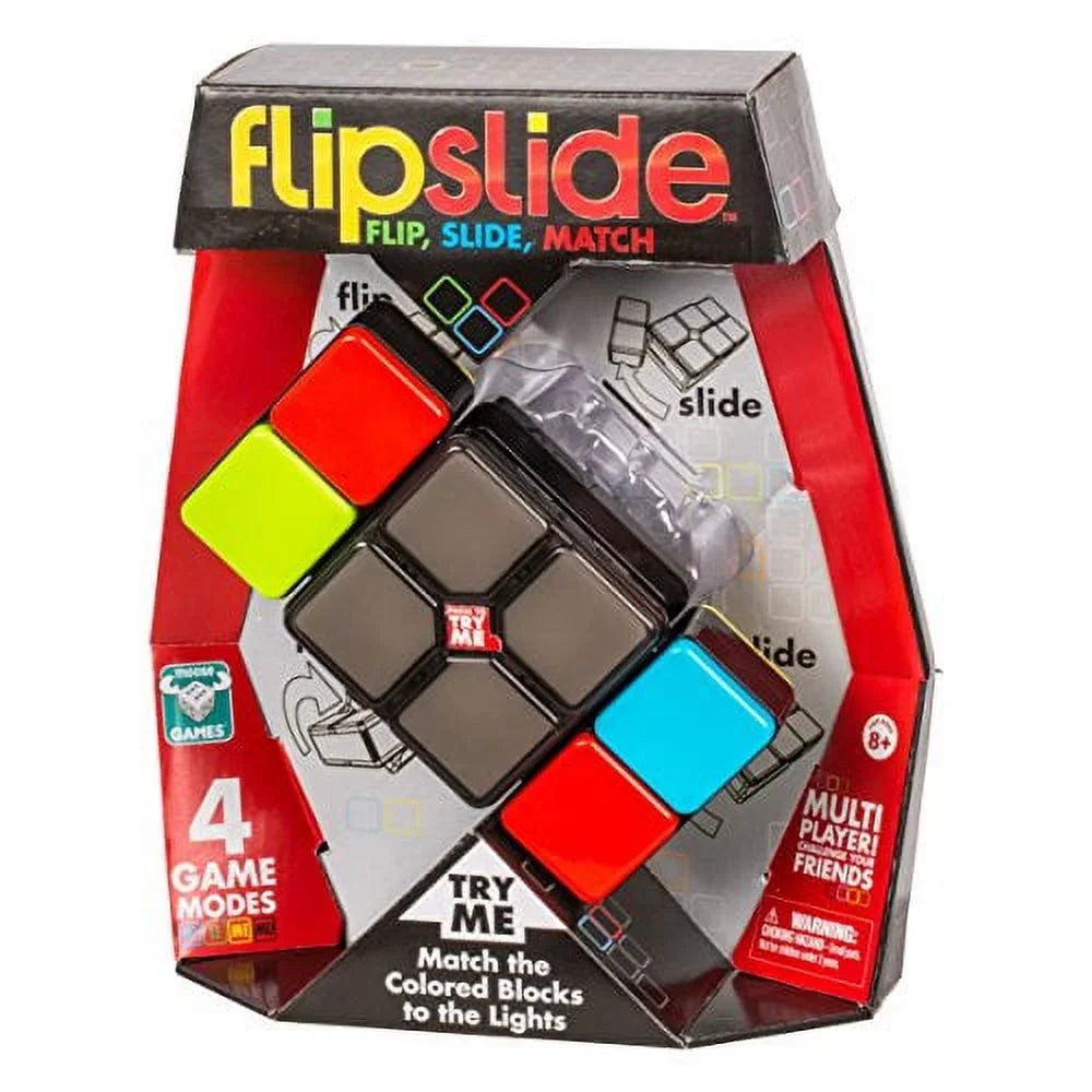Flipslide Game, Electronic Handheld Game | Flip, Slide, And Match The Colors To Beat The Clock - 4 Game Modes - Multiplayer Fun