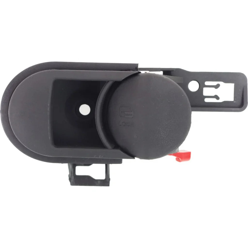 For Jeep Wrangler () Interior Door Handle Front Or Rear, Passenger Side Textured Black (2009 - 2010) | With door lock button| Trim:All Submodels