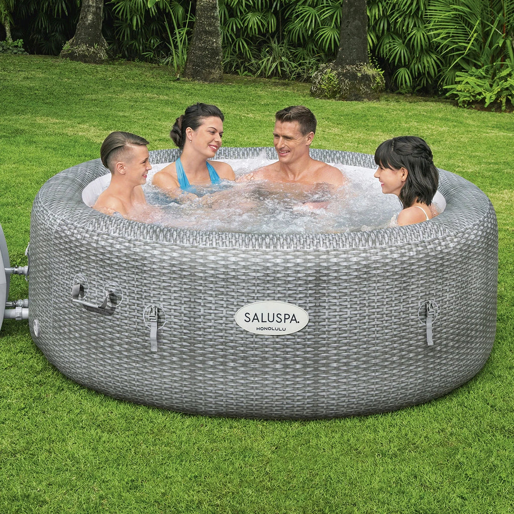 Bestway Coleman Honolulu AirJet Hot Tub with 2-Pack SaluSpa Spa Seat