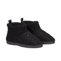 Victoria's Secret Soft Plush Fleece Booties Slippers Boots Slides Logo Black Size Large (9/10)