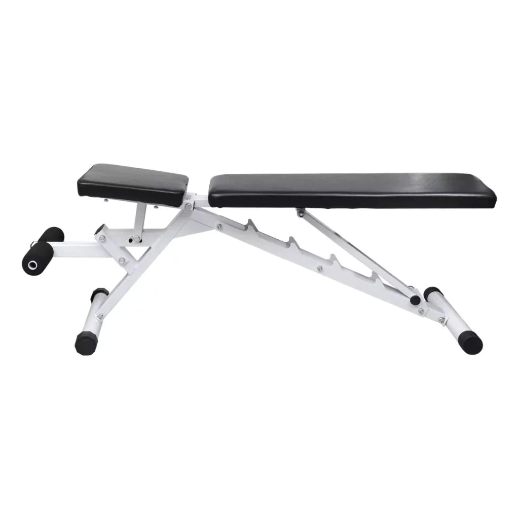 moobody Fitness Utility Bench Backrest Adjustable Padded Cushion Full Body Workout Strength Training Bench Exercise Equipment for Home Gym, Weight Lifting 52 x 16 x 19 Inches