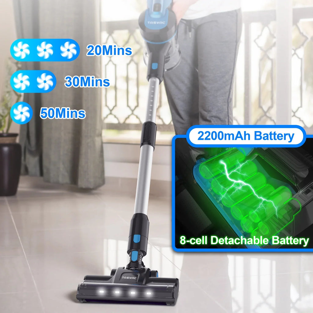 Cordless Vacuum Cleaner 28kPa 6-in-1 Lightweight Stick Vacuum Cleaner Up to 50mins Runtime for Carpet Floor Pet Hair