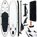 Inflatable Paddleboard Set Black and White