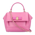 Pre-Owned Salvatore Ferragamo Vara Ribbon Shoulder Bag Leather -21  Pink Ladies 2way  (Good)