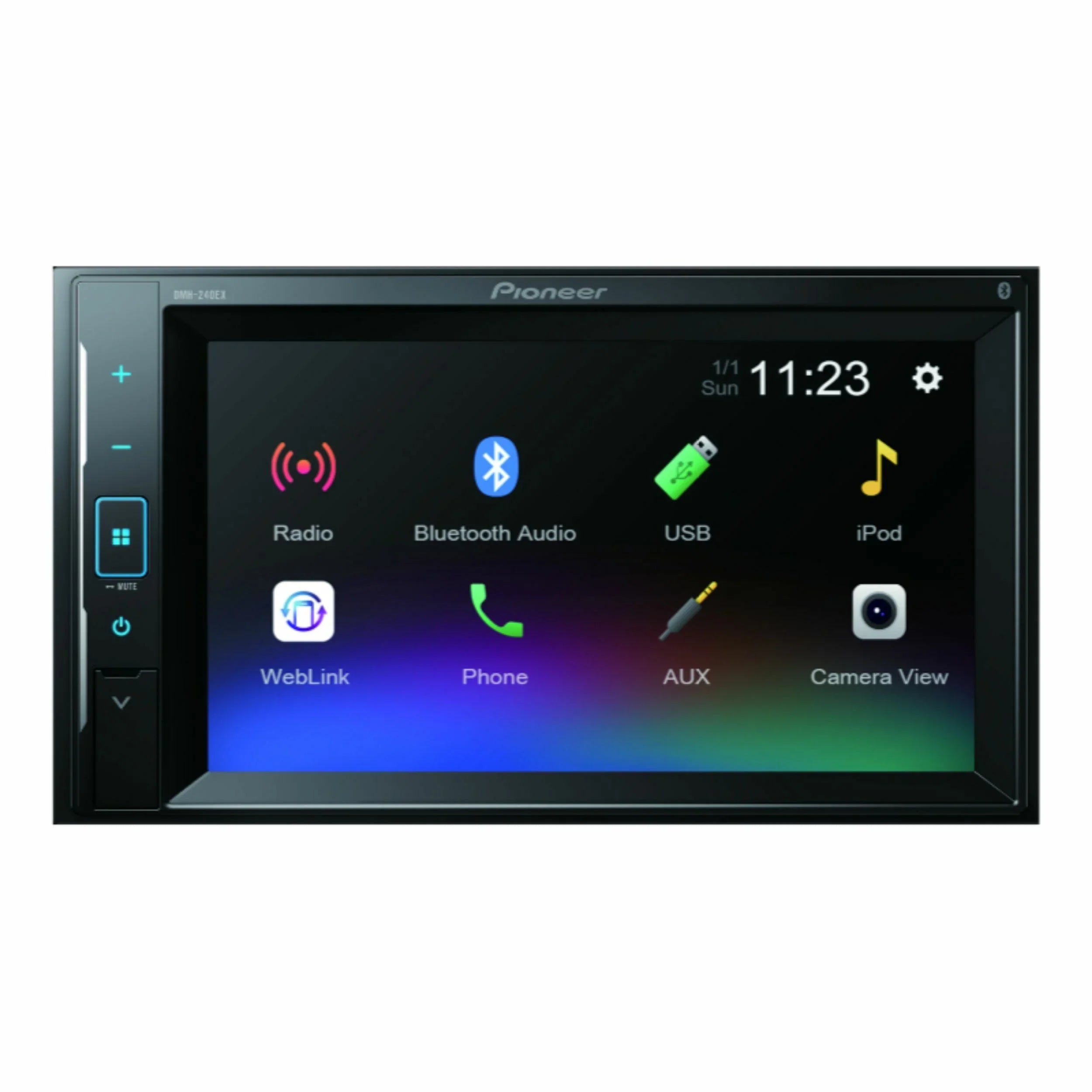 Pioneer -240EX 2- Bluetooth Digital Media Receiver with 6.2 - inch Touchscreen - Black