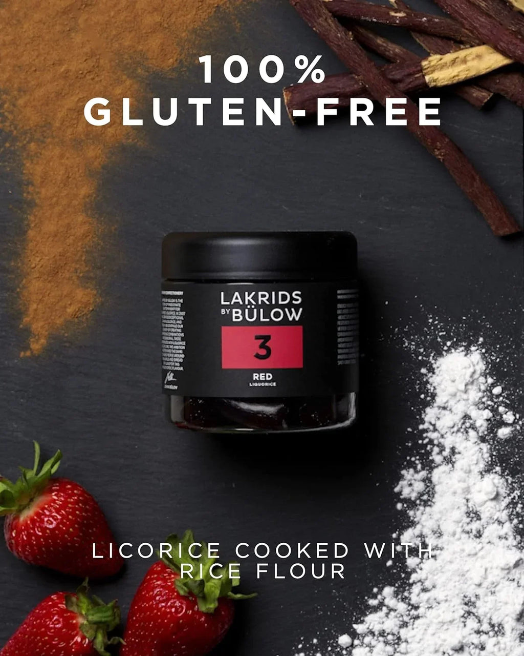 3  Red Licorice  5.29   Vegan Gourmet Licorice From Scandinavia  Gluten & Gelatine  Authentic Danish Candy