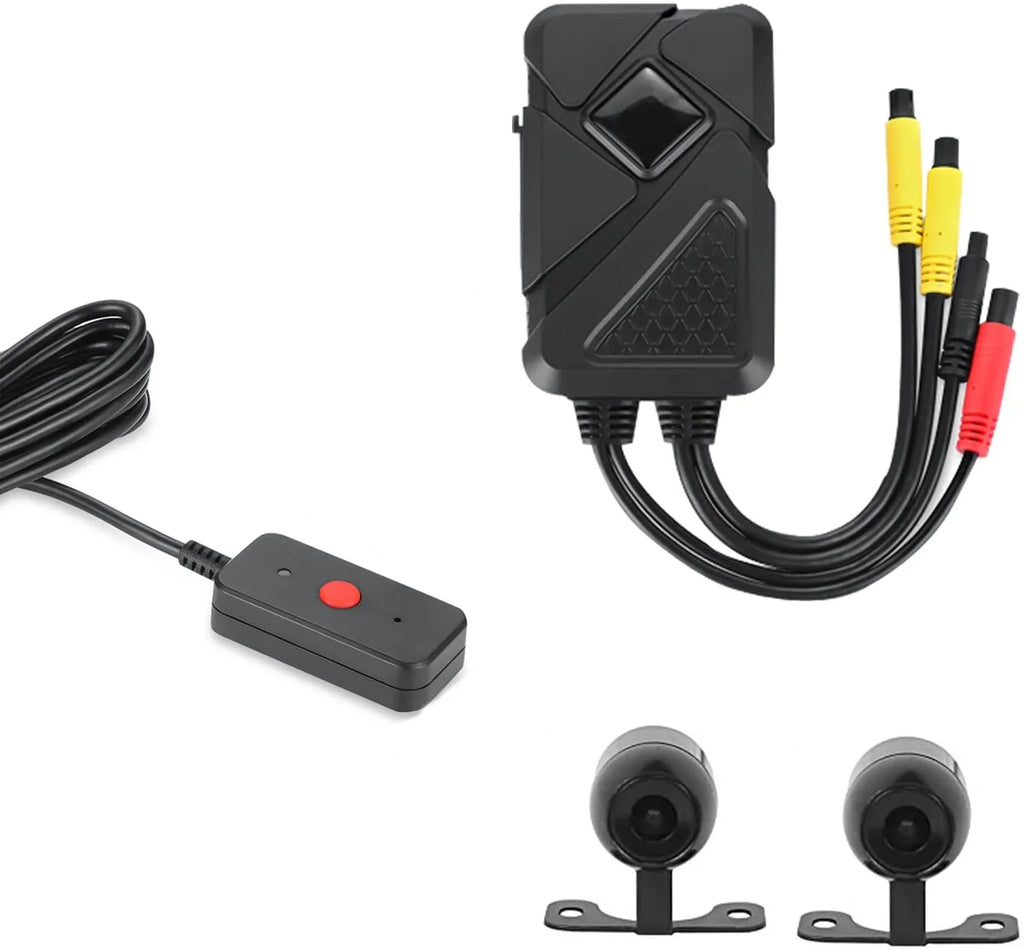 Motorcycle Dash Camera Front and Rear 1080P  Waterproof Lens 120° Wide Angle Waterproof Recording Camera with Wi-Fi,