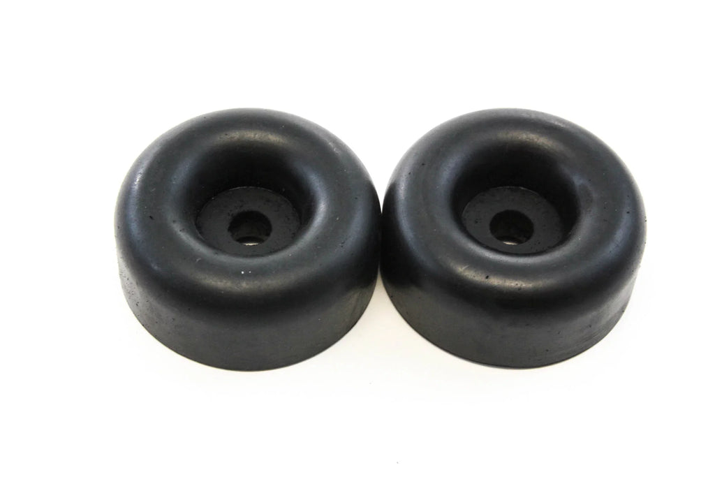 Red Hound Auto 24 Rubber Bumpers for Trailer Compatible with Ramp Door Truck 2.5 Inches Round Replacement Cargo Stop