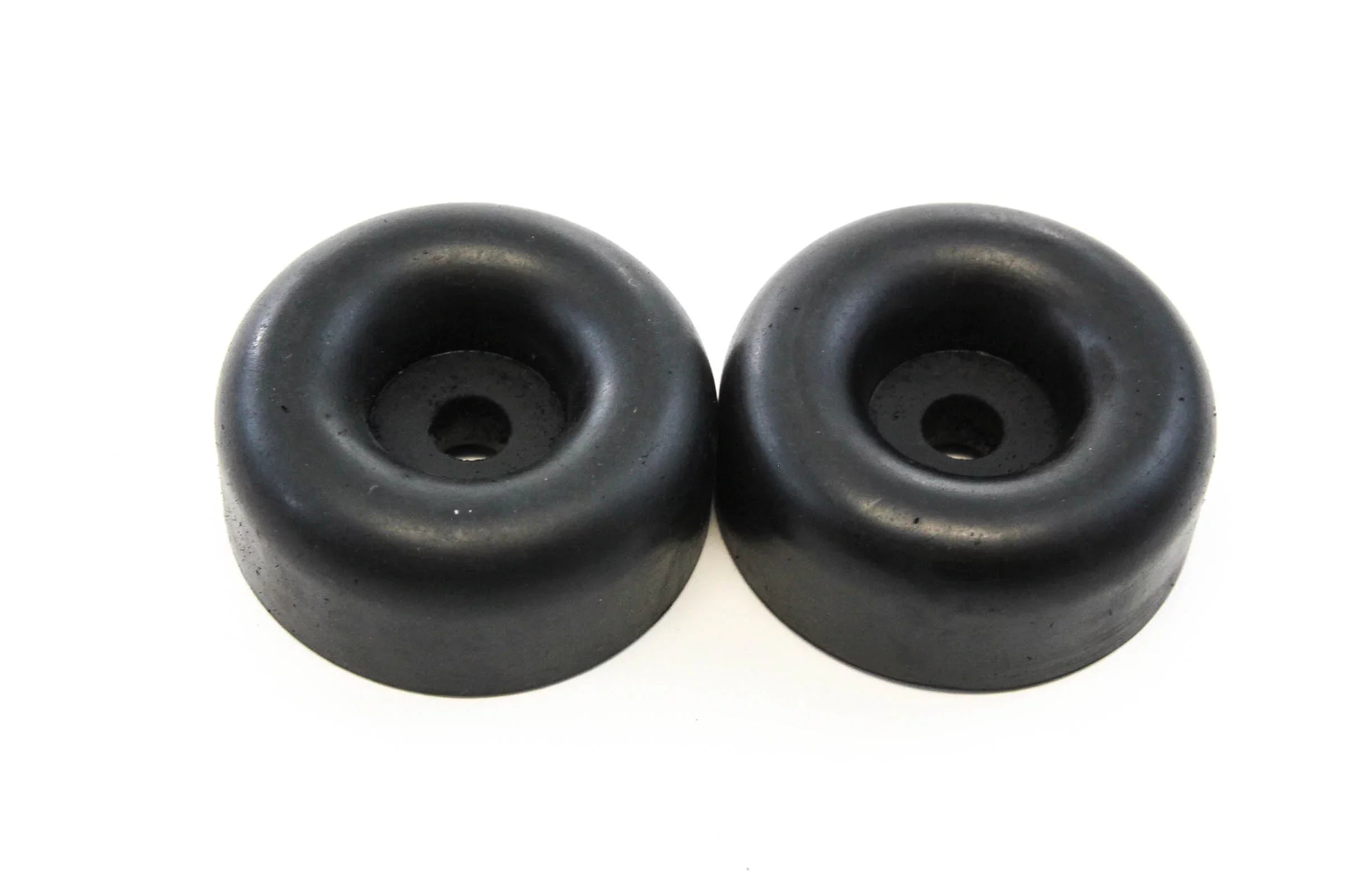 Red Hound Auto 24 Rubber Bumpers for Trailer Compatible with Ramp Door Truck 2.5 Inches Round Replacement Cargo Stop