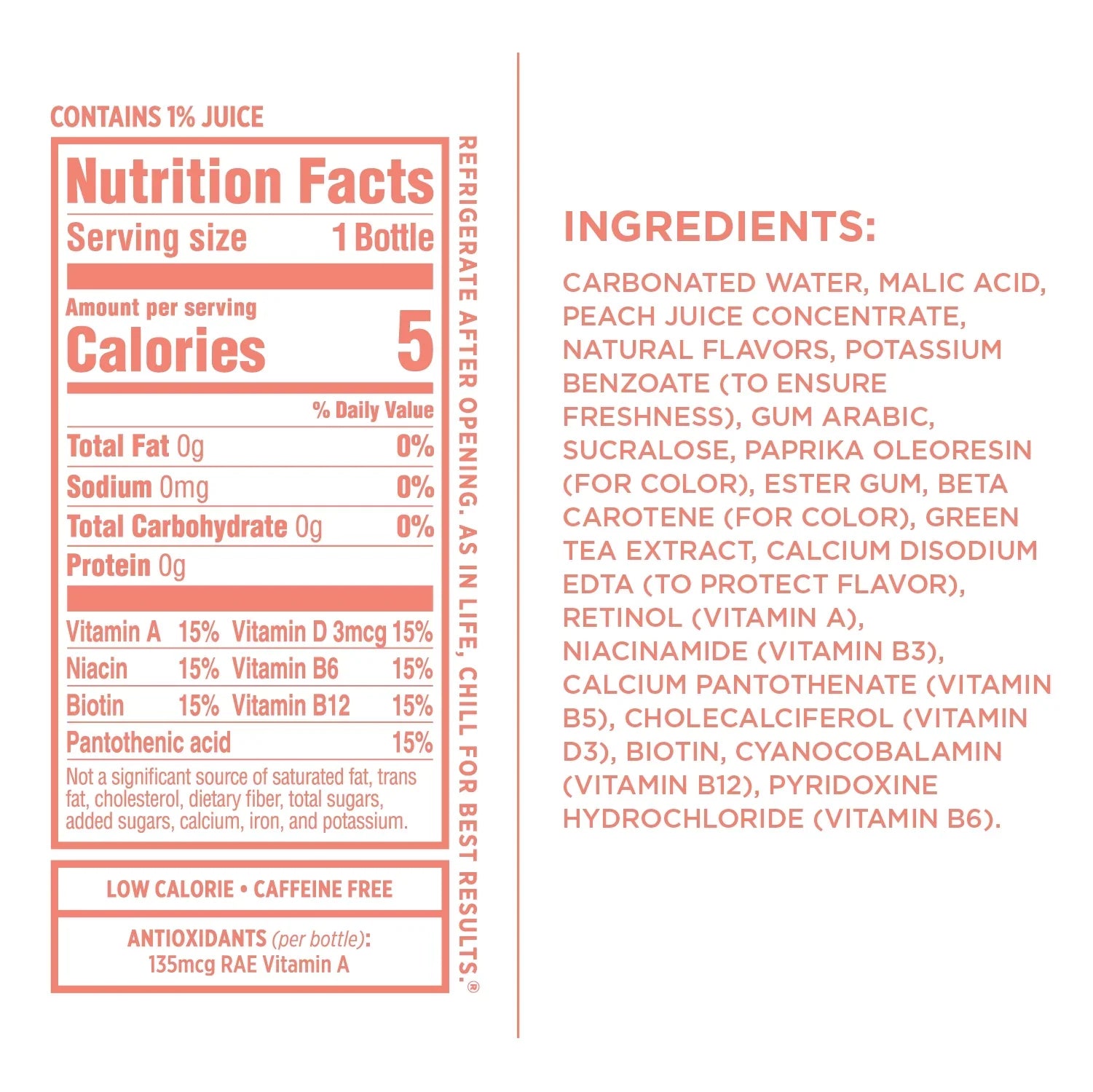 Sparkling Ice® Naturally Flavored Sparkling Water, Peach Nectarine 17 Fl Oz, (Pack of 12)