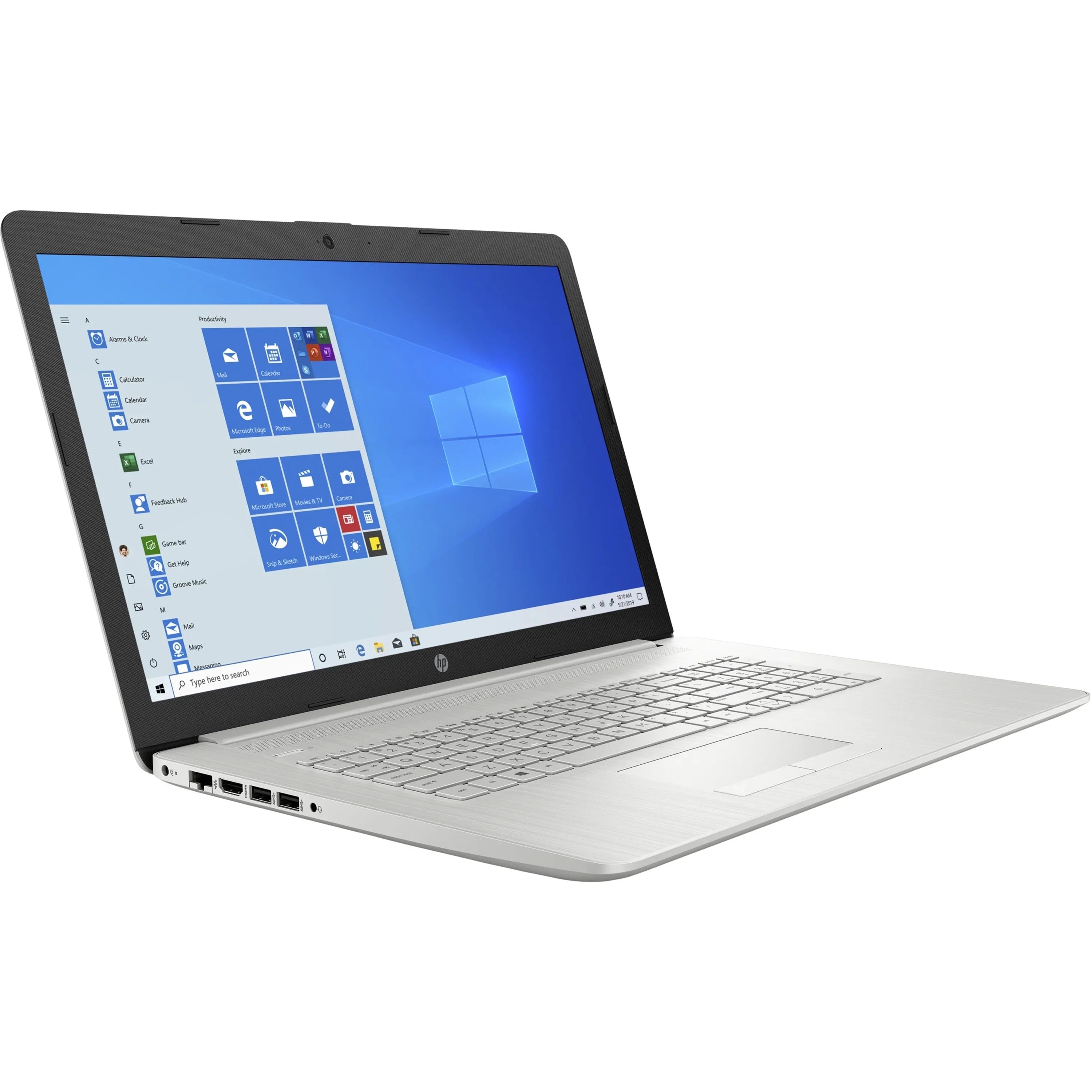 17- 17.3" Touch 8GB 512GB Intel Pentium Gold 6405U,Natural Silver (Used)