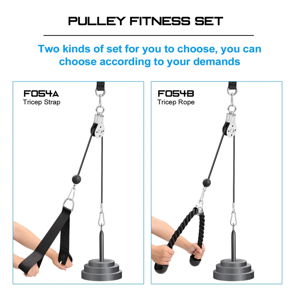 Meterk Fitness  Pulley Cable Machine Attachment System Loading Pin Lifting Arm Biceps Triceps Blaster Hand Strength Training Equipment