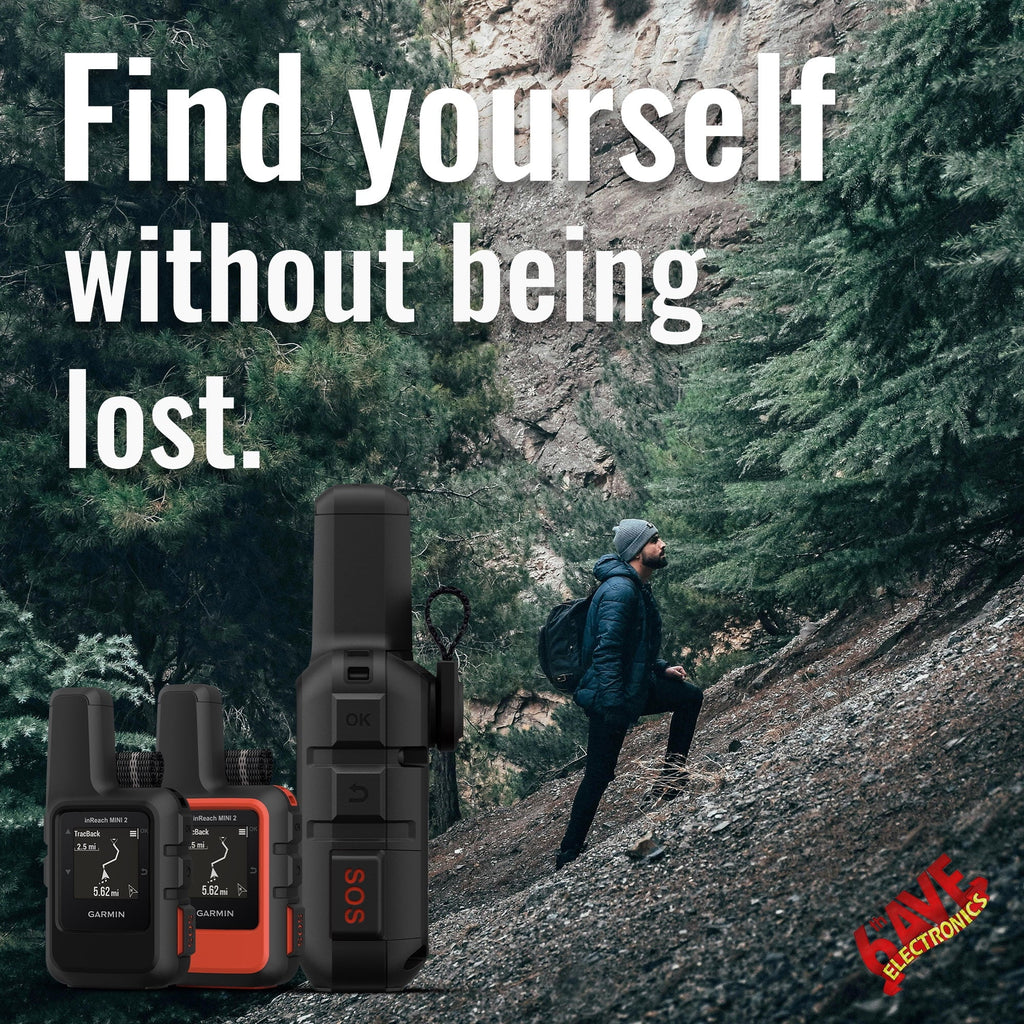 Garmin inReach Mini 2 Satellite Communicator (Black) with Charging Bank