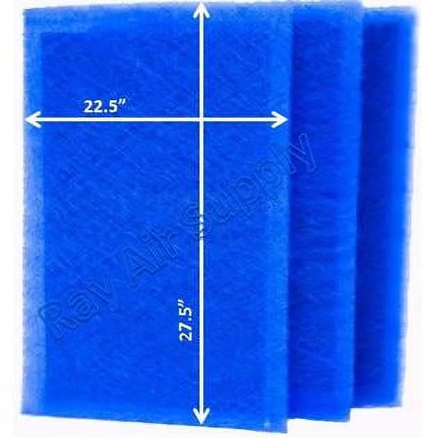 Dynamic Air Cleaner Replacement Filter Pads 24x30 Refills (3 Pack)