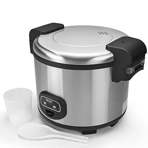 Aroma Housewares 60-Cup (Cooked) (30-Cup ) Commercial Rice Cooker, Stainless Steel Exterior (-1130S)
