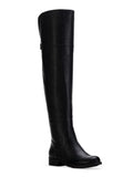 Womens Black Cushioned Gore Stretch Slip Resistant Allicce Round Toe Block Heel Zip-Up Dress Boots Shoes 7.5