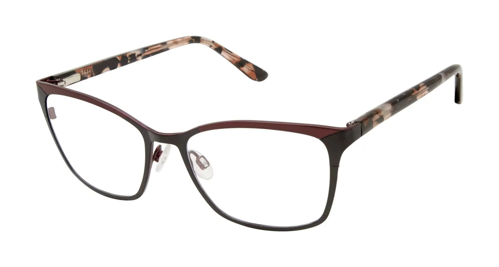 By Gwen Stefani  Black & Burgundy Eyeglasses 52mm with  Case