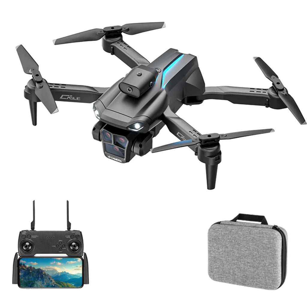 Dcenta Remote Control  with Camera 4K 3 Front Camera 2 Bottom Camera Obstacle Avoidance 5GWiFi  Storage Bag Package Trajectory Flight Gesture Photography Follow Flight