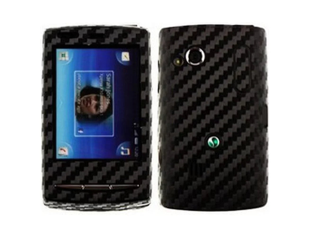 Skinomi Carbon Fiber + Screen Protector for Sony Xperia  Mini Pro