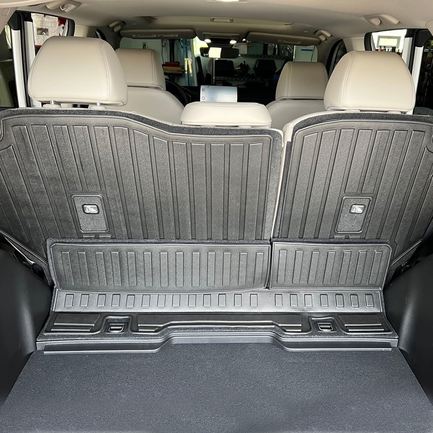 Seat Back Protector fit Honda - 2023-2024 Backrest Protector for Honda - 2023 2024 Suv Accessory Black Rear Trunk Backrest Mat