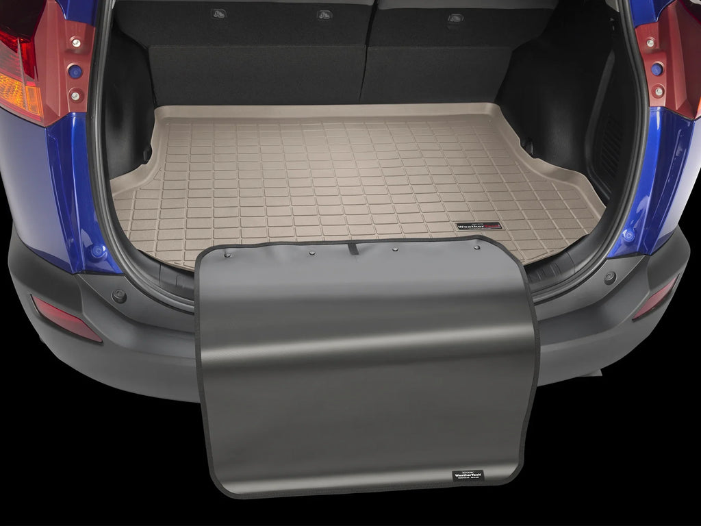 WeatherTech Cargo Trunk Liner with Bumper Protector fit with 2015-2018 Toyota  - Behind 2nd Row Seating With Bumper Protector, Tan