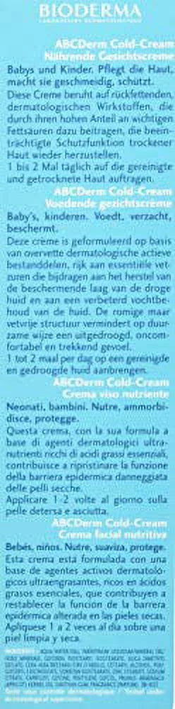 Bioderma - ABCDerm - Cold Cream - Face Cream - Gentle Moisturizing Cream - for Babies and Kids