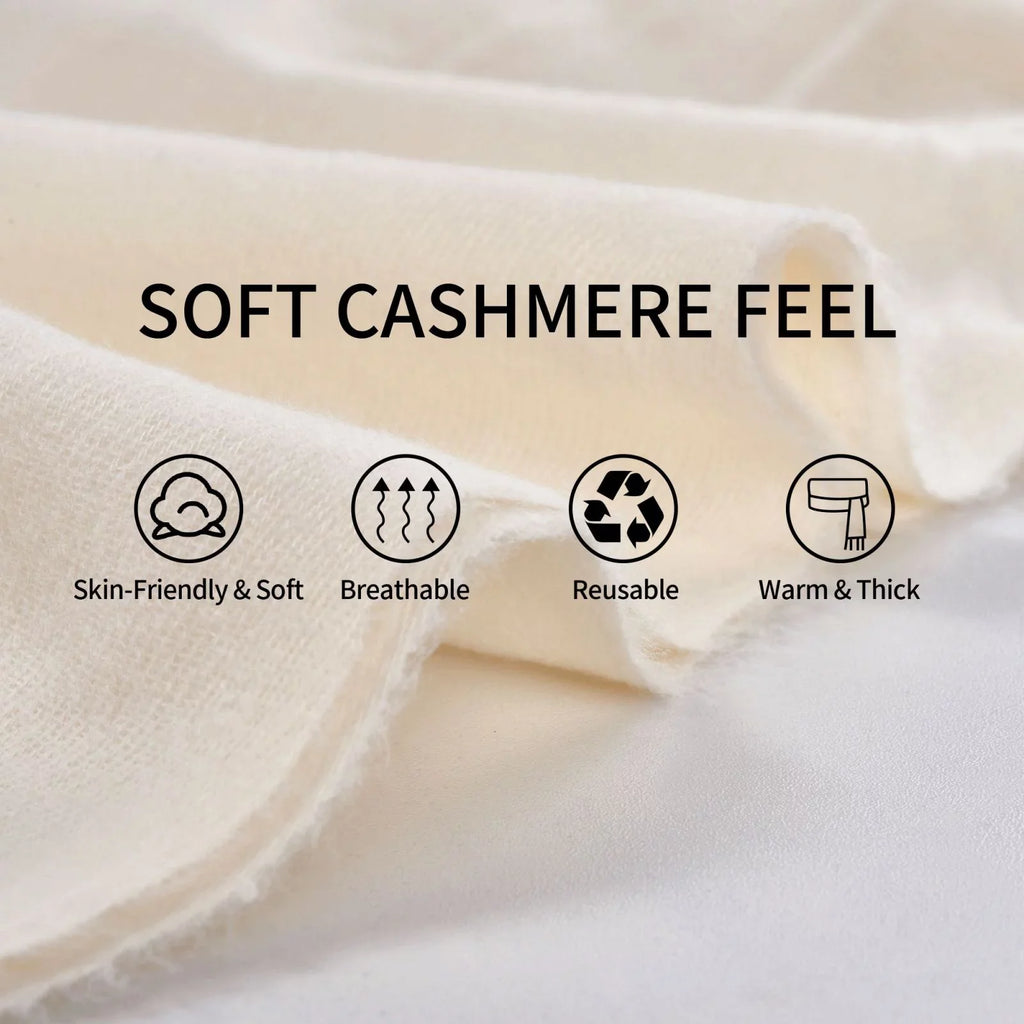 Bingfone Soft Cashmere Feel Scarf For Women Elegant Art Print Winter Warm Scarves Large Shawl Wrap Gifts- Vector Mexican Otomi Style Bright
