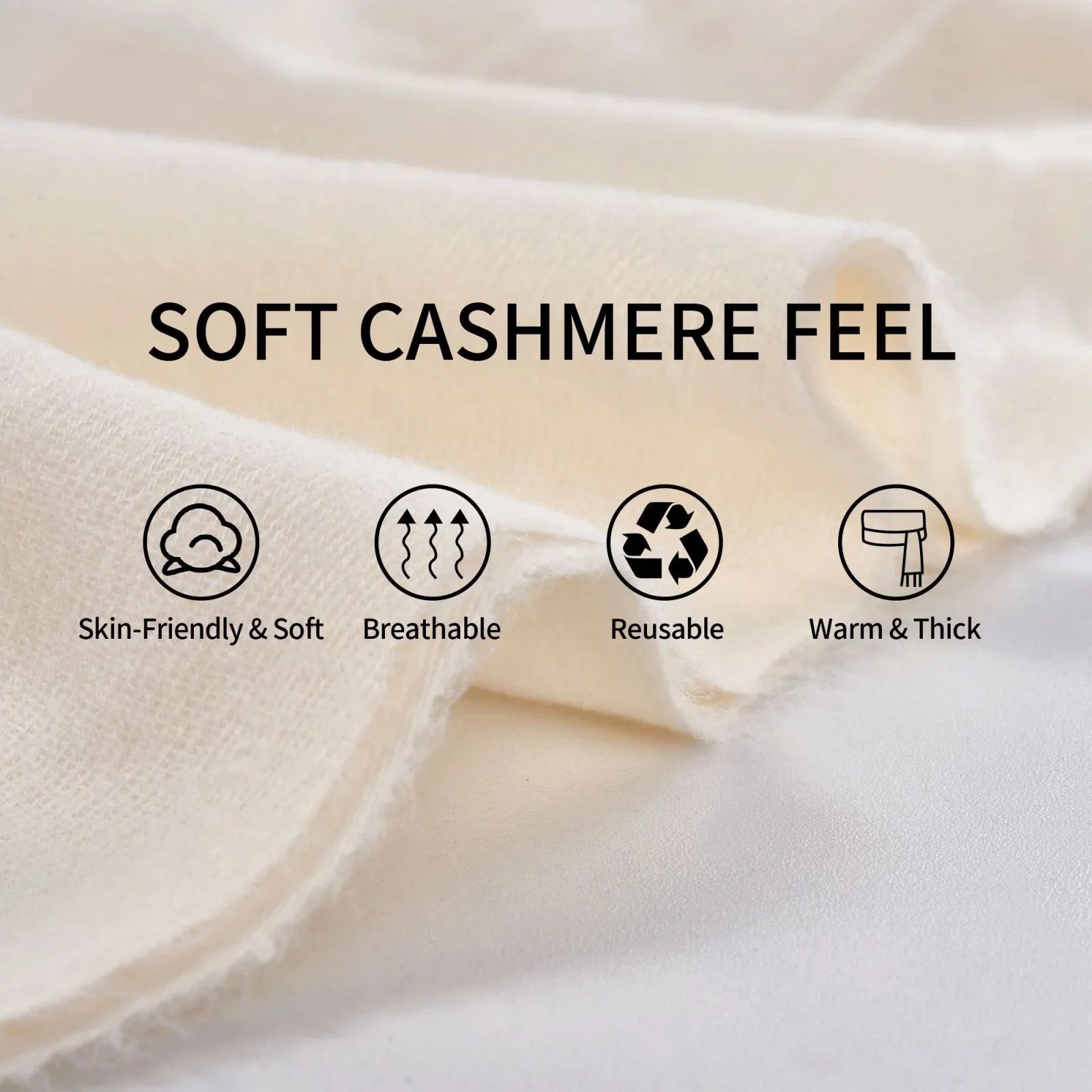 Bingfone Soft Cashmere Feel Scarf For Women Elegant Art Print Winter Warm Scarves Large Shawl Wrap Gifts- Vector Mexican Otomi Style Bright