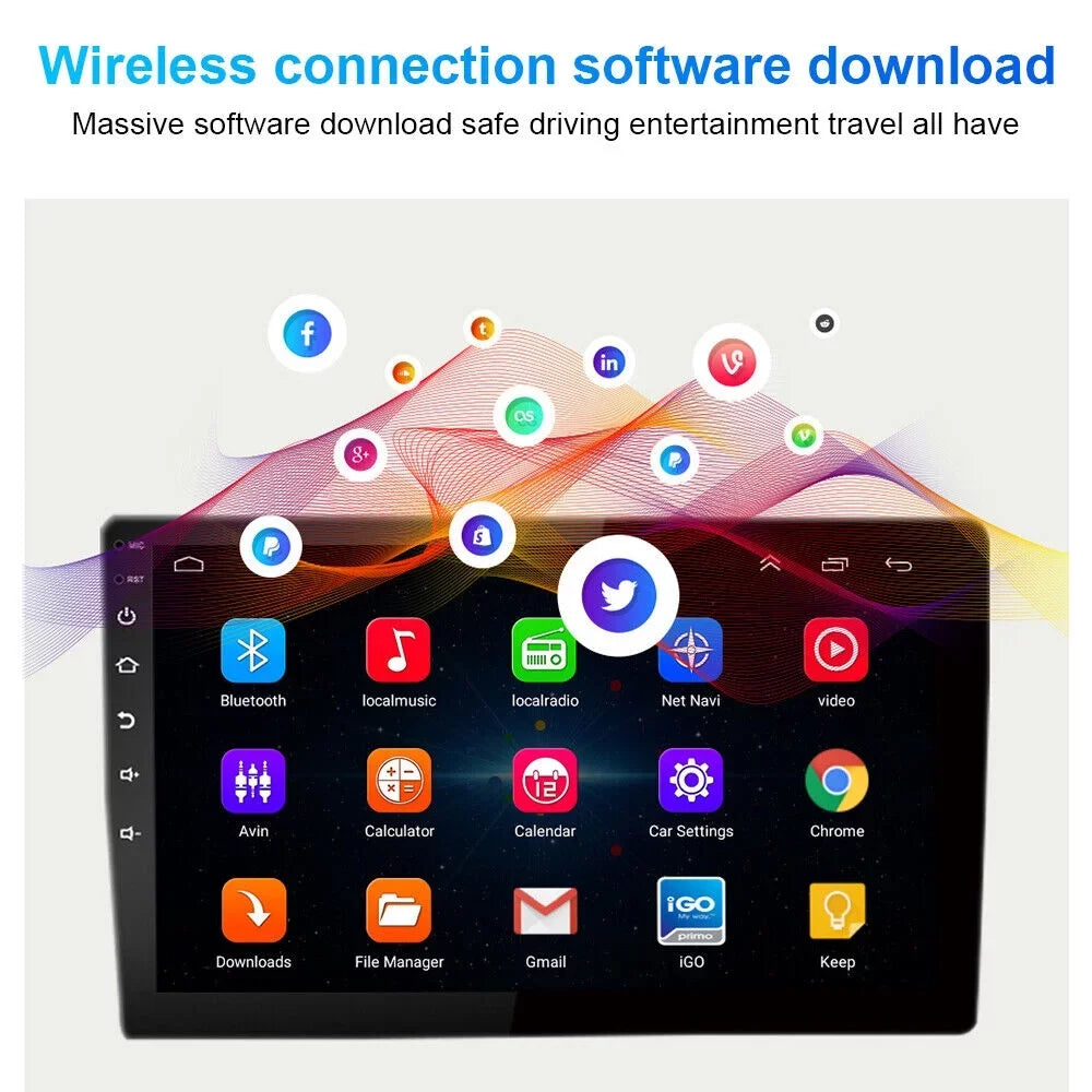 Kydely Jeep Compass Patriot Car Stereo  Navi  Player - Android 11, WiFi, Bluetooth, Reverse Camera - 10.1" Display