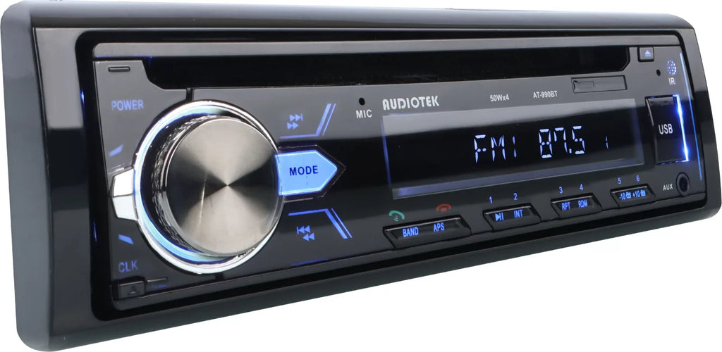 4X Pioneer 6.5" Speakers + Audiotek 1-Din Car Audio Bluetooth    Receiver Bundle