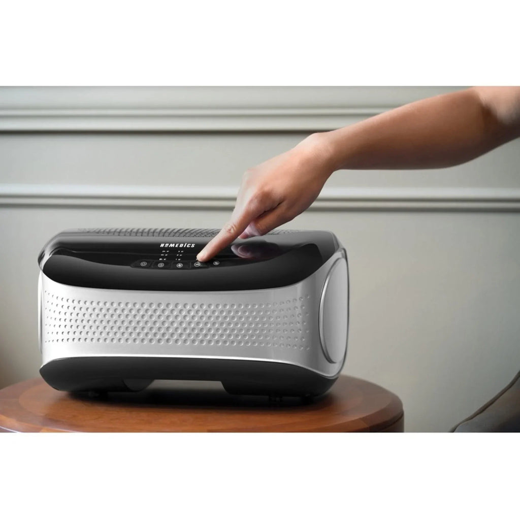 HoMedics - TotalClean Desktop Air Purifier (Black) - , Ionizer - 429 Sq. ft. - Black