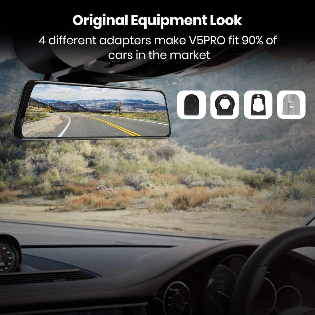 Auto-Vox 9.35inch Smart Mirror Dual Dash Cam Rear View Reverse Backup Camera Full  Touch Screen Driving Recorder