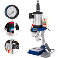 Pneumatic Punch Press Machine 440LB/200KG Pressure, Desktop Punching Press Machine 110V ,Cylinder Stroke Pneumatic Press 0.4-0.7 Mpa Operation Pressure