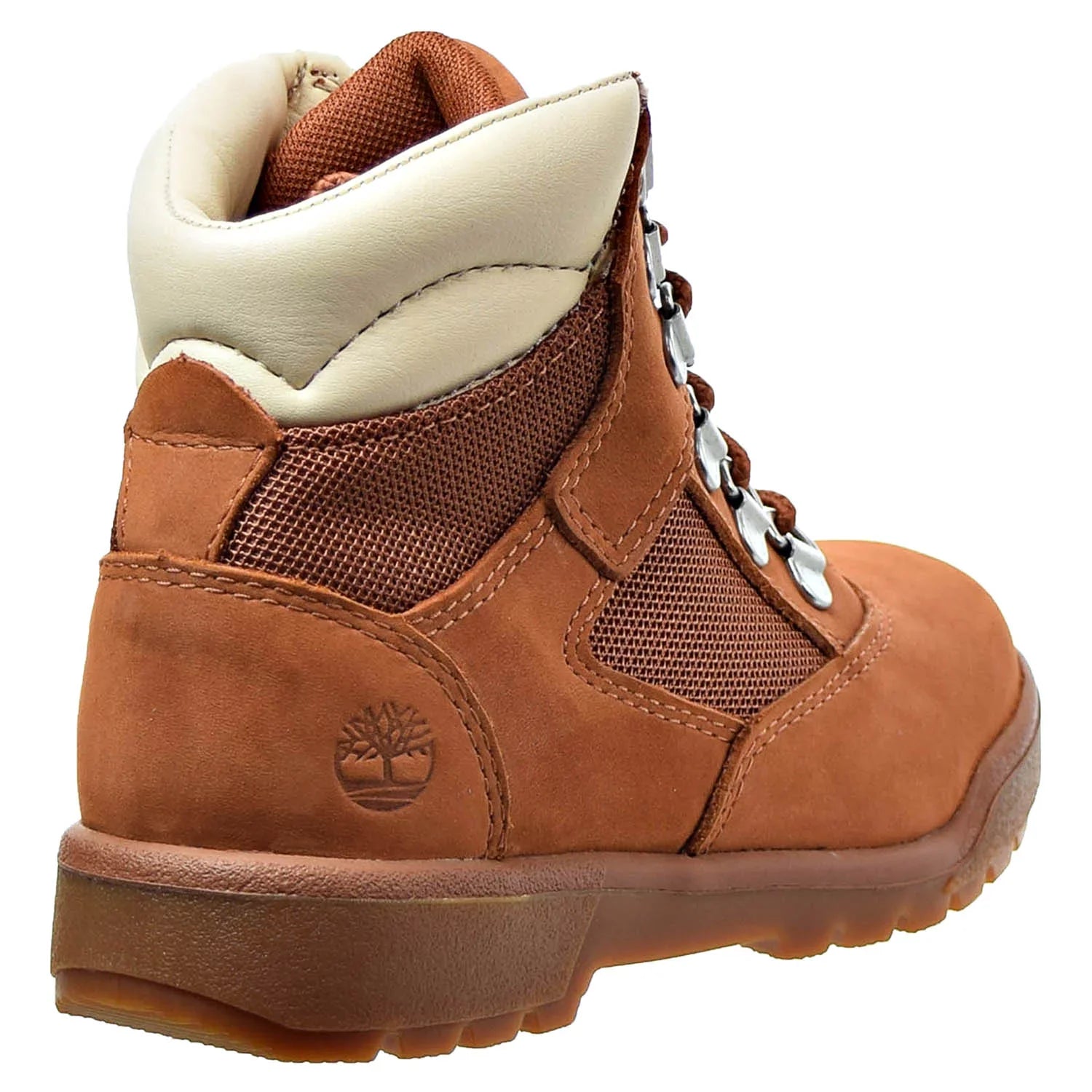 Timberland 6 Inch Youth's Field Boots Dark Orange tb0a1q5d