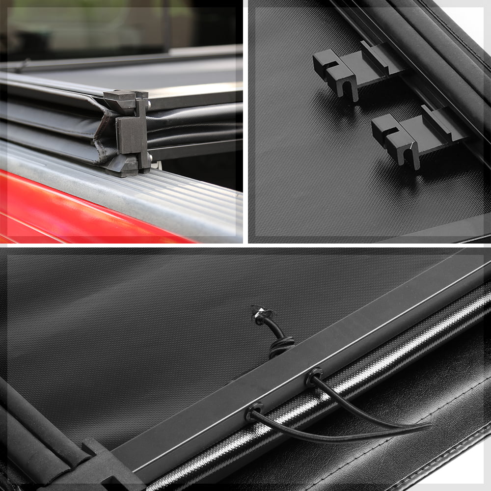 Short Bed Tonneau Cover 6.5Ft Soft Tri-Fold Fleetside for 02-09 Ram 1500/2500 Fits select: 2006-2008   1500, 2003-2009   2500